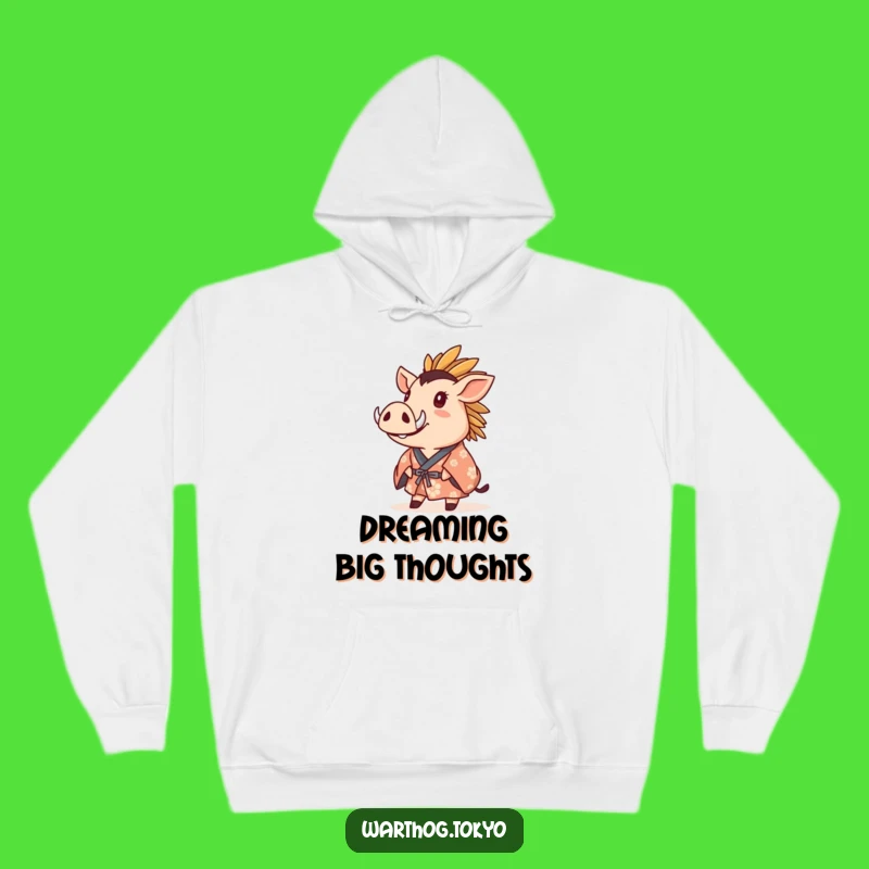 Funny Warthog Kimono Hoodie: Cozy Up with Wonder and Style